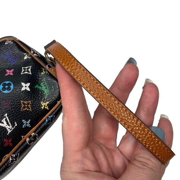 Authentic Louis Vuitton Black Murakami Wapity Multicolor Accessory Case Pouch - Picture 16 of 16